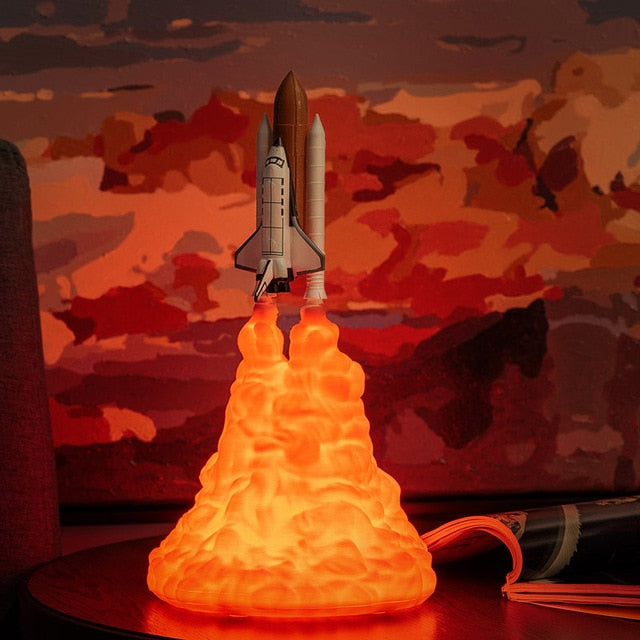 3D Rocket Lamp